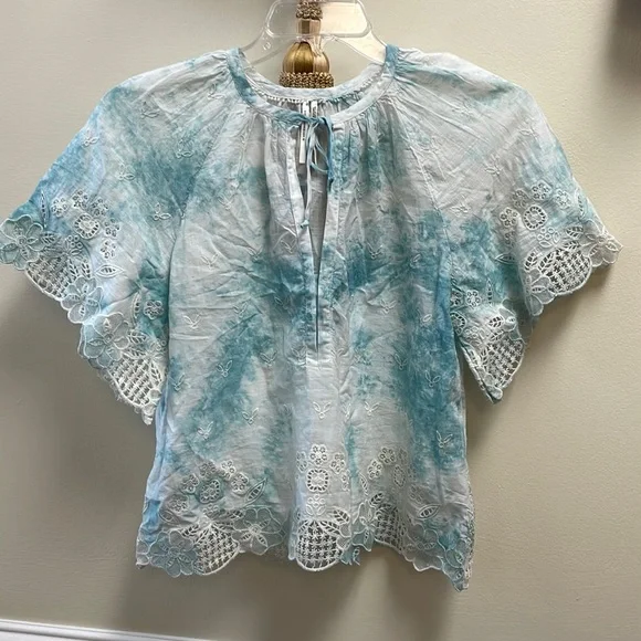 New Women’s Anthropologie Embroidered Tie-Dye Blouse!!🔥🔥🔥 - Picture 5 of 15